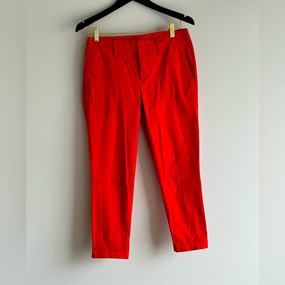 Red Crop Trouser